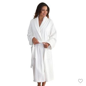 Herringbone Weave Unisex Bathrobe White L/XL
- Linum Home